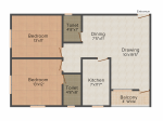 Shuvam Satyam Royale (2BHK+2T (1,248 sq ft) 1248 sq ft)