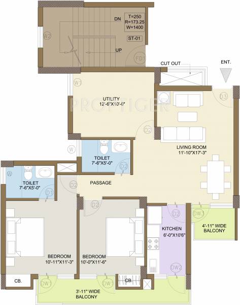 KLJ Platinum Plus (2BHK+2T (1,266 sq ft) 1266 sq ft) KLJ Platinum Plus (2BHK+2T (1,266 sq ft) 1266 sq ft)