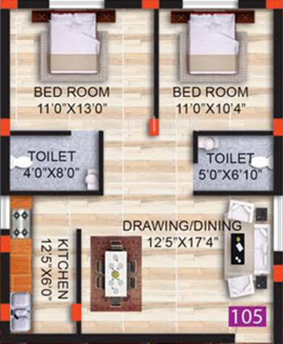 Shuvam Ashok Charu Niwas (2BHK+2T (1,051 sq ft) 1051 sq ft)