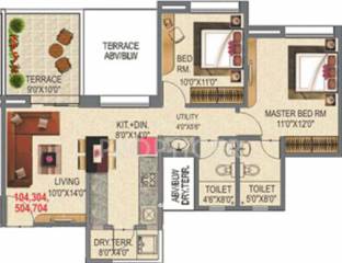 Rama Capriccio Phase II (2BHK+2T (1,003 sq ft) 1003 sq ft) Rama Capriccio Phase II (2BHK+2T (1,003 sq ft) 1003 sq ft)