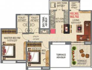 Rama Capriccio Phase II (2BHK+2T (1,028 sq ft) 1028 sq ft) Rama Capriccio Phase II (2BHK+2T (1,028 sq ft) 1028 sq ft)