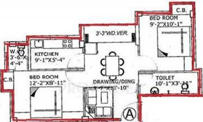 Raghuvar Enclave (2BHK+2T (835 sq ft) 835 sq ft)