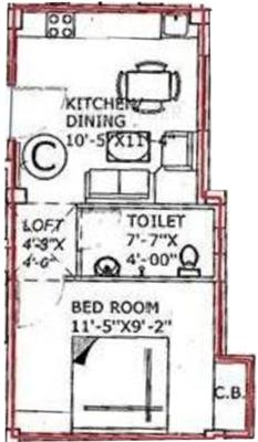 Raghuvar Enclave (1BHK+1T (463 sq ft) 463 sq ft)