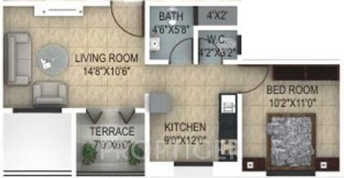 JM Amar 127 (1BHK+1T (572 sq ft) 572 sq ft) JM Amar 127 (1BHK+1T (572 sq ft) 572 sq ft)