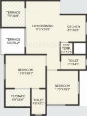 Jhamtani Ace Almighty (2BHK+2T (960 sq ft) 960 sq ft)