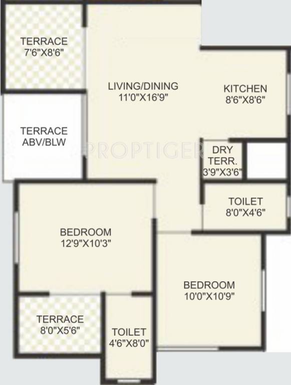 Jhamtani Ace Almighty (2BHK+2T (960 sq ft) 960 sq ft) Jhamtani Ace Almighty (2BHK+2T (960 sq ft) 960 sq ft)