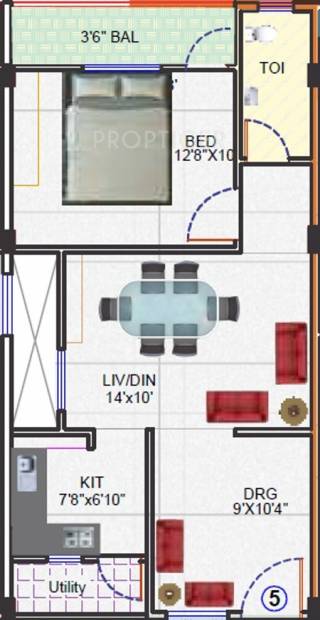 SBR Sujana Apartment 2 (1BHK+1T (720 sq ft) 720 sq ft)