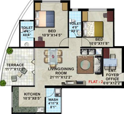 DSK Suvaastu (2BHK+2T (1,250 sq ft) 1250 sq ft) DSK Suvaastu (2BHK+2T (1,250 sq ft) 1250 sq ft)