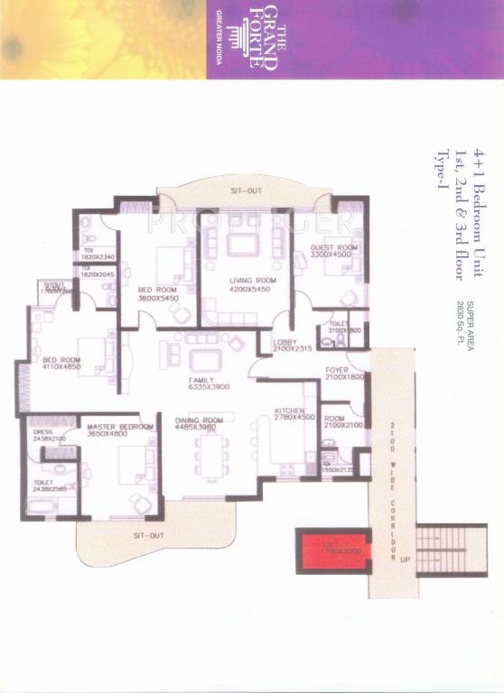 Skyline The Grand Forte (4BHK+4T (2,830 sq ft) 2830 sq ft) Skyline The Grand Forte (4BHK+4T (2,830 sq ft) 2830 sq ft)