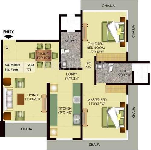 Mayfair Akshay (2BHK+2T (1,310 sq ft) 1310 sq ft) Mayfair Akshay (2BHK+2T (1,310 sq ft) 1310 sq ft)