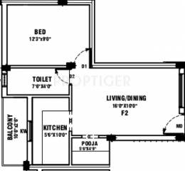 Thilaga Prathamika (1BHK+1T (590 sq ft) + Pooja Room 590 sq ft) Thilaga Prathamika (1BHK+1T (590 sq ft) + Pooja Room 590 sq ft)