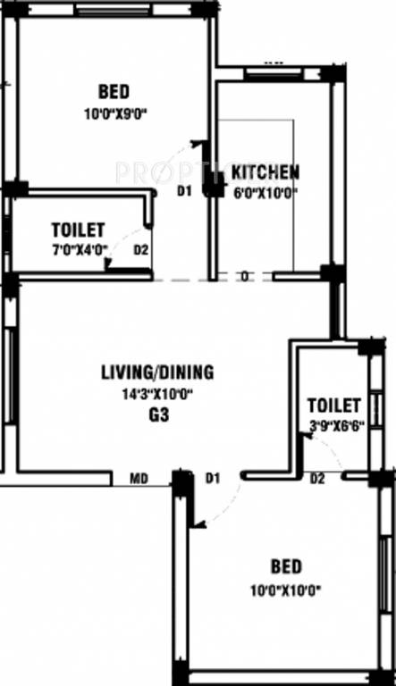 Thilaga Prathamika (2BHK+2T (675 sq ft) 675 sq ft) Thilaga Prathamika (2BHK+2T (675 sq ft) 675 sq ft)
