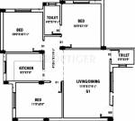 Thilaga Prathamika (3BHK+2T (965 sq ft) 965 sq ft)