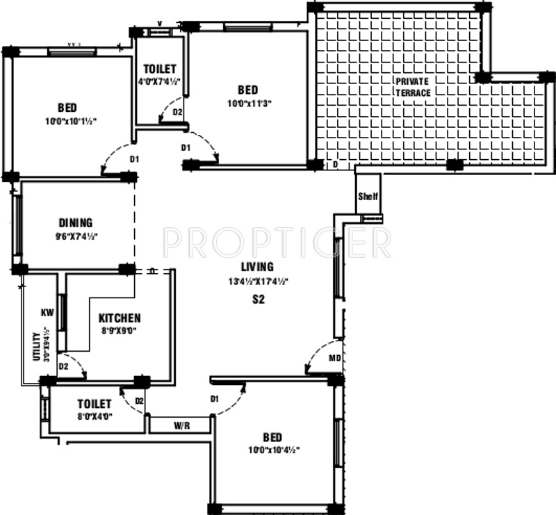 Thilaga Prathamika (3BHK+2T (1,195 sq ft) 1195 sq ft) Thilaga Prathamika (3BHK+2T (1,195 sq ft) 1195 sq ft)