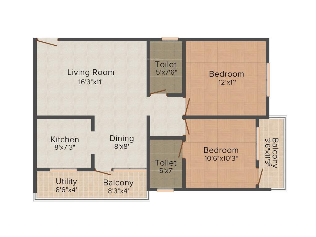 Nishitas MBVS Castle (2BHK+2T (1,000 sq ft) 1000 sq ft)