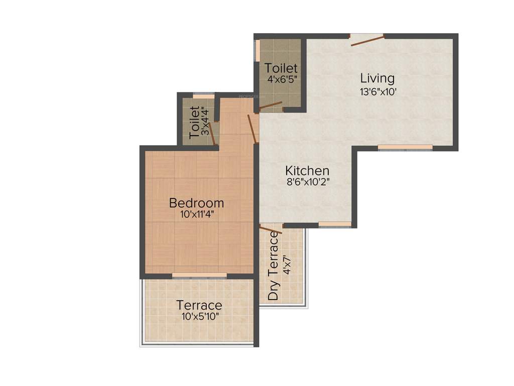 Bhalachandra Avenns (1BHK+2T (661 sq ft) 661 sq ft)