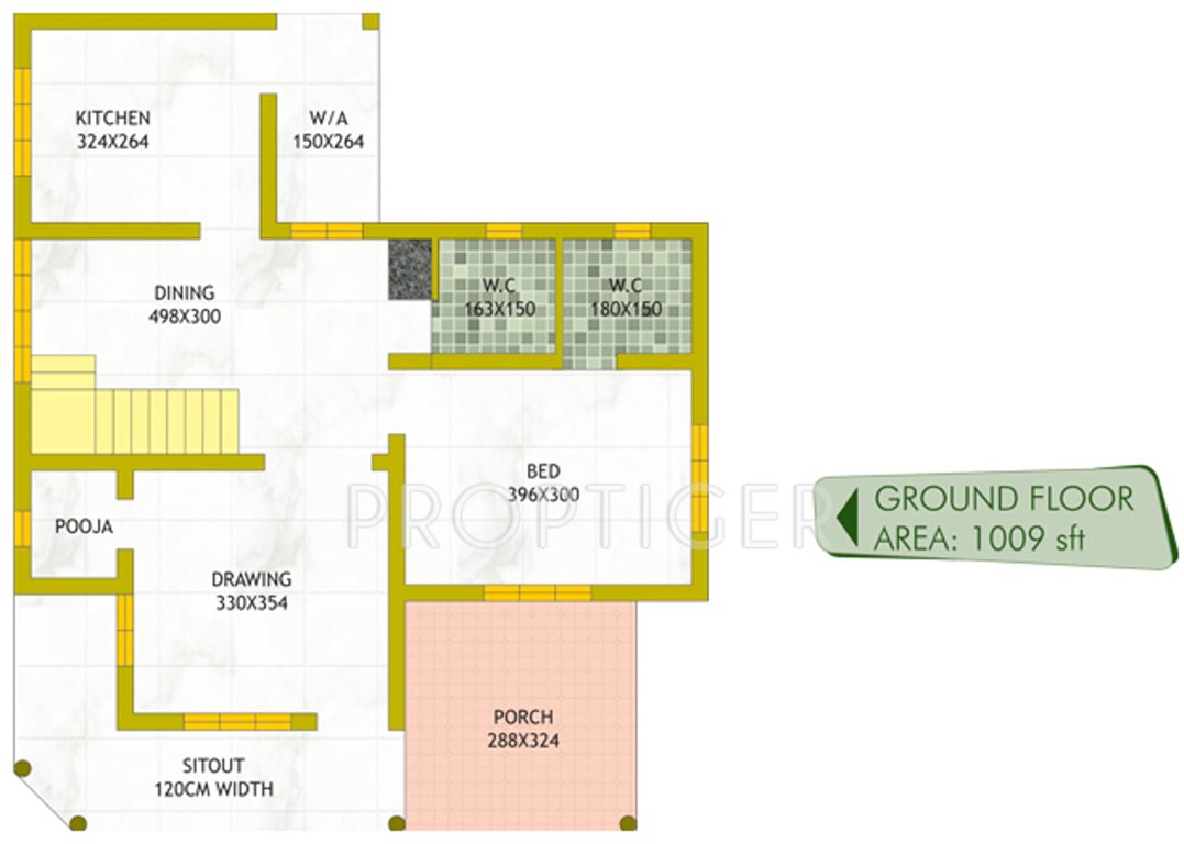 Top Green Homes (3BHK+3T (1,611 sq ft) 1611 sq ft)