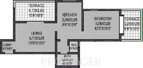 Shree Damodar Aashiyana (1BHK+1T (587 sq ft) 587 sq ft)