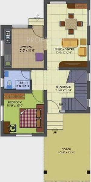 Pricol Sarva Mangal (2BHK+2T (1,292 sq ft) 1292 sq ft)