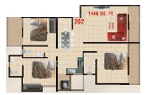 Gayatri Kashish Park (3BHK+3T (1,448 sq ft) 1448 sq ft) Gayatri Kashish Park (3BHK+3T (1,448 sq ft) 1448 sq ft)