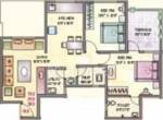 RK Nisarg Akash (2BHK+2T (950 sq ft) 950 sq ft)