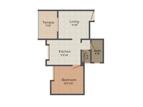 Krishnaleela Laxmi Ganga Heights (1BHK+1T (600 sq ft) 600 sq ft)