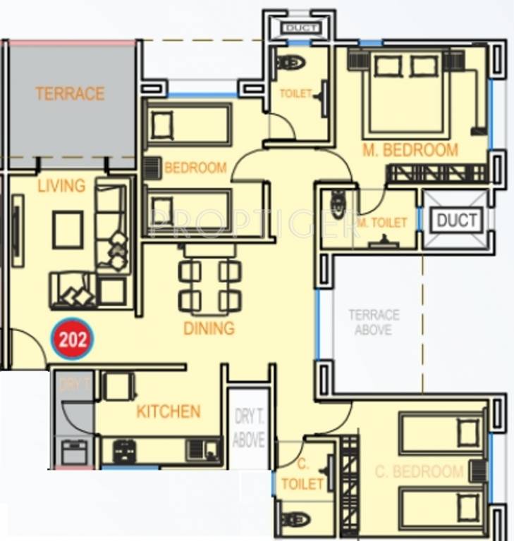 Mohite Paradise G (3BHK+3T (1,468 sq ft) 1468 sq ft) Mohite Paradise G (3BHK+3T (1,468 sq ft) 1468 sq ft)