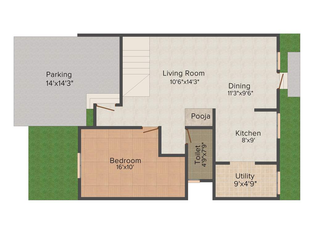 Pricol Silver Springs (3BHK+3T (1,776 sq ft) + Pooja Room 1776 sq ft)