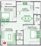 Tetra Green Avenue (2BHK+2T (1,015 sq ft) 1015 sq ft)