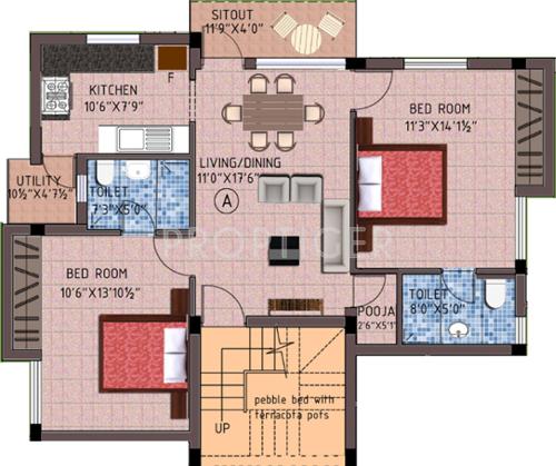 Apaar Paradise (2BHK+2T (1,111 sq ft) Pooja Room 1111 sq ft) Apaar Paradise (2BHK+2T (1,111 sq ft) Pooja Room 1111 sq ft)