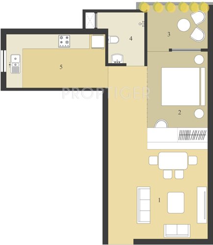 Neoteric Orchid Green (1BHK+1T (788 sq ft) 788 sq ft)