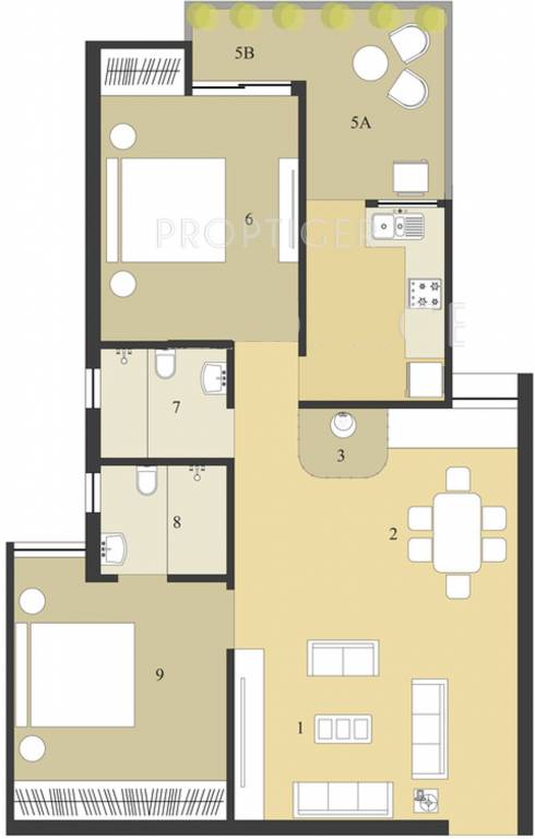 Neoteric Orchid Green (2BHK+2T (1,166 sq ft) + Pooja Room 1166 sq ft) Neoteric Orchid Green (2BHK+2T (1,166 sq ft) + Pooja Room 1166 sq ft)