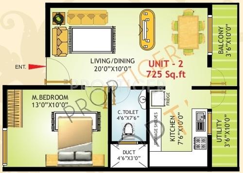 Shakti Sunshine (1BHK+1T (725 sq ft) 725 sq ft) Shakti Sunshine (1BHK+1T (725 sq ft) 725 sq ft)