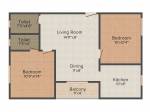 Le Exotic (2BHK+2T (930 sq ft) 930 sq ft)