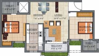 Agni Bala Raga (2BHK+2T (1,012 sq ft) 1012 sq ft) Agni Bala Raga (2BHK+2T (1,012 sq ft) 1012 sq ft)