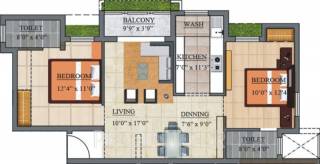 Agni Bala Raga (2BHK+2T (1,069 sq ft) 1069 sq ft) Agni Bala Raga (2BHK+2T (1,069 sq ft) 1069 sq ft)