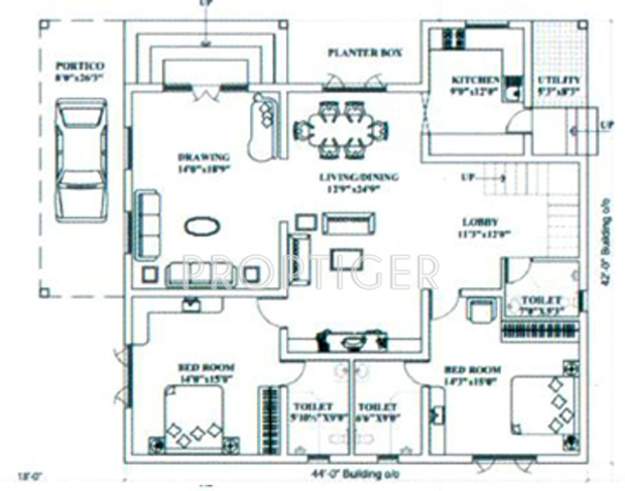 Pragati Green Meadows (4BHK+5T (3,200 sq ft) 3200 sq ft)