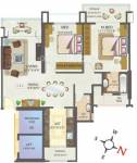 Shree Dinsha Kshitij Floor Plan (2BHK+2T)