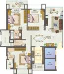 Shree Dinsha Kshitij Floor Plan (3BHK+3T)