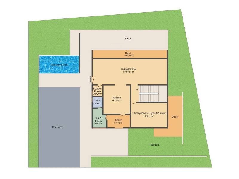 TATA Prive (3BHK+3T (5,400 sq ft)   Servant Room 5400 sq ft)