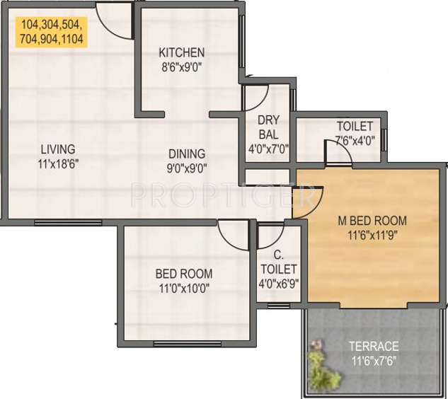 Ozone Springs (2BHK+2T (1,048 sq ft) 1048 sq ft) Ozone Springs (2BHK+2T (1,048 sq ft) 1048 sq ft)