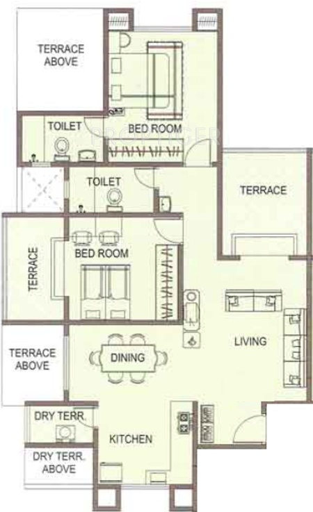 Surana Zinnea (2BHK+2T (1,130 sq ft) 1130 sq ft) Surana Zinnea (2BHK+2T (1,130 sq ft) 1130 sq ft)