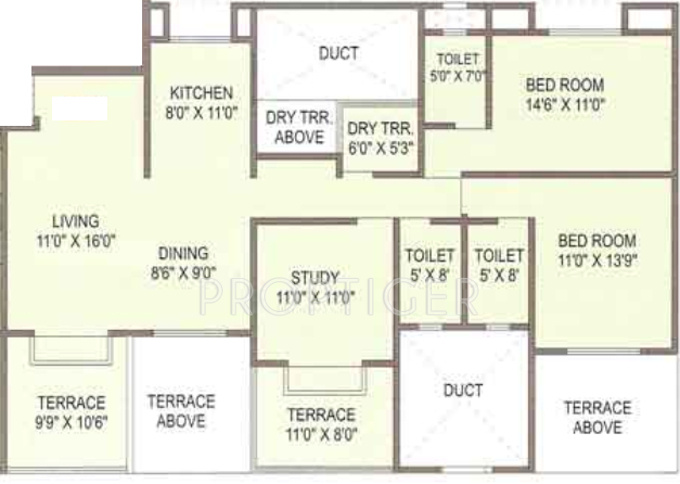 Surana Zinnea (3BHK+3T (1,475 sq ft) 1475 sq ft) Surana Zinnea (3BHK+3T (1,475 sq ft) 1475 sq ft)