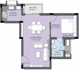 Casagrand Cherry Pick (1BHK+1T (701 sq ft) 701 sq ft) Casagrand Cherry Pick (1BHK+1T (701 sq ft) 701 sq ft)
