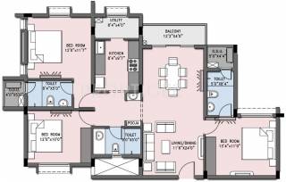 Casagrand Cherry Pick (3BHK+3T (1,550 sq ft) + Pooja Room 1550 sq ft) Casagrand Cherry Pick (3BHK+3T (1,550 sq ft) + Pooja Room 1550 sq ft)