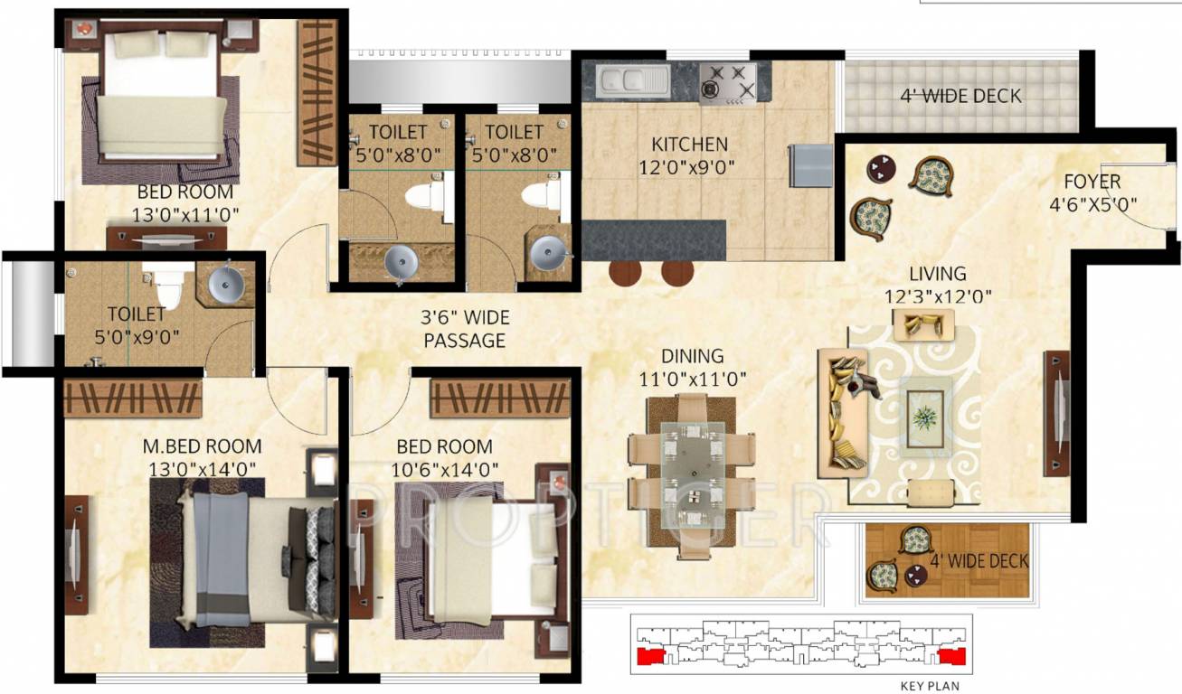 Mittal Elanza (3BHK+3T (1,740 sq ft) 1740 sq ft) Mittal Elanza (3BHK+3T (1,740 sq ft) 1740 sq ft)