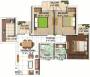 Omaxe Shubhangan (3BHK+2T (1,280 sq ft) 1280 sq ft)