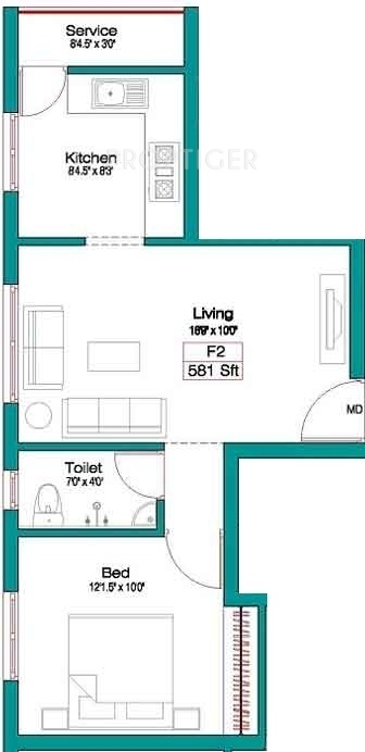 Gold Sarah Villa (1BHK+1T (581 sq ft) 581 sq ft) Gold Sarah Villa (1BHK+1T (581 sq ft) 581 sq ft)