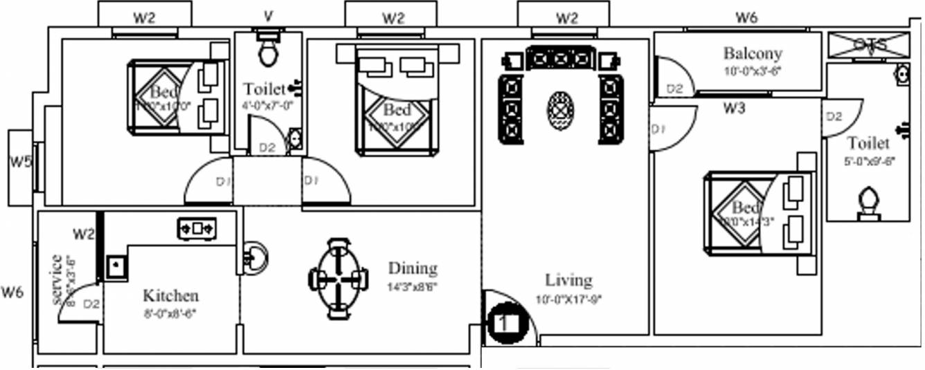 Man Amity Homes (3BHK+2T (1,226 sq ft) 1226 sq ft) Man Amity Homes (3BHK+2T (1,226 sq ft) 1226 sq ft)