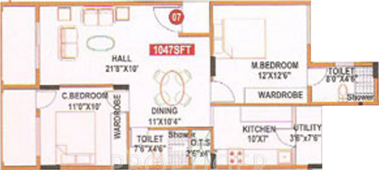 Divya GM Nest Apartment (2BHK+2T (1,047 sq ft) 1047 sq ft) Divya GM Nest Apartment (2BHK+2T (1,047 sq ft) 1047 sq ft)